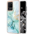 thumbnail image 1 of Compatible with Samsung Galaxy S20 Ultra Case Galaxy S20 Ultra Case Ultra Slim Marble Luxury Glossy Rubber Durable Shockproof Protective Phone Case for Galaxy S20 Ultra Marble Green YBT, 1 of 10