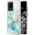thumbnail image 1 of Compatible with Samsung Galaxy S20 Ultra Case Galaxy S20 Ultra Case Ultra Slim Marble Luxury Glossy Rubber Durable Shockproof Protective Phone Case for Galaxy S20 Ultra Marble Green YBT, 1 of 10