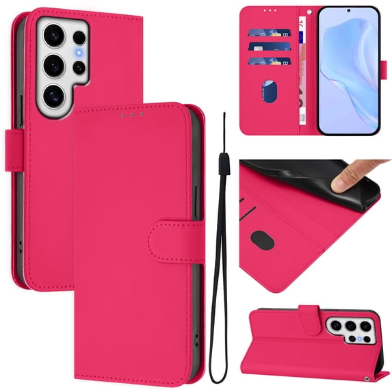Compatible with Samsung Galaxy S20 Ultra Wallet Case with RFID Blocking Credit Card Holder, PU Leather Folio Flip Kickstand Protective Shockproof Anti-fall Phone Case Cover Women Men,Rose