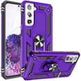 thumbnail image 1 of Compatible for Samsung Galaxy S21 5G Case 6.2-inch with HD Screen Protector,  Military-Grade Protective Phone Case with Magnetic Kickstand Ring for Samsung Galaxy S21 Purple, 1 of 7