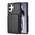 thumbnail image 1 of Compatible With Samsung Galaxy S21 Ultra Magnetic Detachable Wallet Case,PU Leather Back Flip Kickstand,[Compatible With Magsafe],With Card Slots,Shockproof Rugged Phone Case Cover,Black, 1 of 13