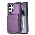 thumbnail image 1 of Compatible With Samsung Galaxy S21 Ultra Magnetic Detachable Wallet Case,PU Leather Back Flip Kickstand,[Compatible With Magsafe],With Card Slots,Shockproof Rugged Phone Case Cover,Purple, 1 of 13