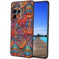 thumbnail image 1 of Compatible with Samsung Galaxy S21 Ultra Phone Case, Vibrant-festival-mask-patterns-2 Case Silicone Protective for Teen Girl Boy Case for Samsung Galaxy S21 Ultra, 1 of 1