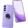 thumbnail image 1 of Compatible for Samsung Galaxy S22 Plus Case with Ring Holder [360° Rotatable Magnetic Kickstand] Soft TPU Cover Microfiber Inner Lining Protective Phone Case for Galaxy S22 Plus Purple, 1 of 10