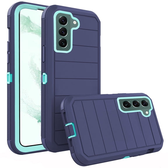 Compatible with Samsung Galaxy S22 Plus S22+ 5G Phone Case Hybrid Rugged Shockproof Hard Protective Drop Proof Full Body Heavy Duty Mobile Cell Cover for S22+5G S22plus 22S + S 22+ Women Men Blue
