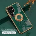 thumbnail image 1 of Compatible with Samsung Galaxy S22 Ultra Cute Case with 3D Astronaut 360 Ring Holder Hidden Kickstand Plating Camera Protection Cover Soft Silicone Bumper Phone Case for Women Men,Darkgreen, 1 of 10