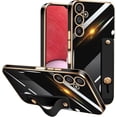 thumbnail image 1 of Compatible with Samsung Galaxy S23 5G Case Cell Phone Cases with Grip Finger Hand Phone Holder Tablet Phone Strap Shockproof Protective Bumper Case-Black, 1 of 7