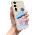 thumbnail image 1 of Compatible with Samsung Galaxy S23 Astronaut Case Women Girls Cute Candy Case Camera Lens Full Protection Soft Silicone Protective Case for Samsung Galaxy S23 6.1 inch (White), 1 of 9