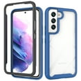 thumbnail image 1 of Compatible with Samsung Galaxy S23 Case Clear, Heavy Duty Dual Layer Shockproof Protection Transparent Women Men [Never Yellowing] [Military Grade Anti-Drop] Hard PC Back Phone Cover,Darkblue, 1 of 5