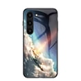 thumbnail image 1 of Compatible with Samsung Galaxy S23 Case,Cute Starry Sky Patterned  Fashionable Tempered Glass Back with Soft Silicone Bumper Lightweight Protective Phone Case,Sparkling, 1 of 12