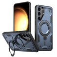 thumbnail image 1 of Compatible with Samsung Galaxy S23 Case, Hybrid Slim Phone Cases Fit for Samsung Galaxy S23, Compatible with MagSafe Magnetic Ring Stand Rugged Case, Shockproof Protective, Blue, 1 of 5