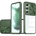 thumbnail image 1 of Compatible with Samsung Galaxy S23 Case Shockproof, Samsung S23 Phone Case Silicone with Slide Camera Lens Protector Cover Ultra Slim Transparent Protective Cases for Women Girls (Olive Green), 1 of 12