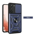 thumbnail image 1 of Compatible with Samsung Galaxy S23 Case with Sliding Camera Lens Cover and Ring Kickstand Heavy Duty Military Grade Protection Phone Shockproof Back Cover for Samsung S23, Blue, 1 of 9