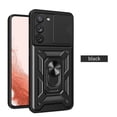 thumbnail image 1 of Compatible with Samsung Galaxy S23 Case with Sliding Camera Lens Cover and Ring Kickstand Heavy Duty Military Grade Protection Phone Shockproof Back Cover for Samsung S23, Black, 1 of 9