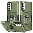 thumbnail image 1 of Compatible for Samsung Galaxy S23 FE Case with Kickstand & Slide Camera Cover, Built-in 360° Rotate Ring Stand Magnetic Car Military Grade Shockproof Phone Cover Case for Samsung Galaxy S23 FE,Green, 1 of 10