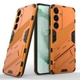 thumbnail image 1 of Compatible for Samsung Galaxy S23 FE Heavy Duty Case with Hidden Stand Magnetic Car Mount Holder, Hybrid Rugged Shockproof Anti-Scratches Cover Compatible with MagSafe for Galaxy S23 FE, Orange, 1 of 8