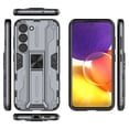 thumbnail image 1 of Compatible With Samsung Galaxy S23 Phone Case Military Grade Protection Kickstand Shockproof Anti-Scratch Anti-Fingerprint Lightweight Rugged Phone Cover for Men or Women,Gray, 1 of 1