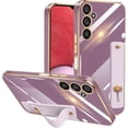 thumbnail image 1 of Compatible with Samsung Galaxy S23 Plus 5G Cell Phone Case with Grip Finger Hand Phone Holder Tablet Phone Strap Shockproof Protective Bumper Case-Purple, 1 of 14