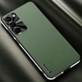 thumbnail image 1 of Compatible with Samsung Galaxy S23 Plus Case, with Camera Lens Protector, Luxury Vegan PU Leather Back Slim Thin Matte Business Phone Case Cover for Men and Women for Samsung Galaxy S23 Plus, Green, 1 of 5