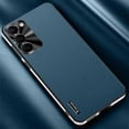 thumbnail image 1 of Compatible with Samsung Galaxy S23 Plus Case, with Camera Lens Protector, Luxury Vegan PU Leather Back Slim Thin Matte Business Phone Case Cover for Men and Women for Samsung Galaxy S23 Plus, Blue, 1 of 5