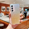 thumbnail image 1 of Compatible with Samsung Galaxy S23 Plus Case, Gradient Glitter Paper Soft TPU Anti-Scratch Shockproof Protective Phone Bumper, Women Girls Cute Slim Clear Phone Case for Samsung Galaxy S23 Plus, Gold, 1 of 9