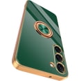 thumbnail image 1 of Compatible for Samsung Galaxy S23 Plus Case with Ring Holder Kickstand [with Magnetic] Soft TPU Shockproof Electroplated Protective Phone Case for Galaxy S23+ 5G Green, 1 of 12