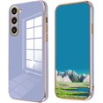 thumbnail image 1 of Compatible with Samsung Galaxy S23 Plus Case Silicone with Camera Protection, Samsung S23 Plus Phone Case Shockproof for Women Anti-Scratch Ultra Thin Plating Electroplate Soft Cases (Lavender Grey), 1 of 13