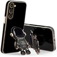 thumbnail image 1 of Compatible with Samsung Galaxy S23 Plus Case Silicone TPU Plating, Galaxy S23 Plus Case Cute Astronaut Pattern Samsung S23 Plus Phone Case with Stand for Women Girls (Black), 1 of 14