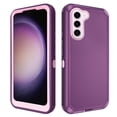 thumbnail image 1 of Compatible with Samsung Galaxy S23 Plus S23+ 5G Phone Case Hybrid Rugged Shockproof Hard Protective Drop Proof Full Body Heavy Duty Mobile Cell Cover for S23plus 23 SM-S916U 6.6 inch Women Men Purple, 1 of 9