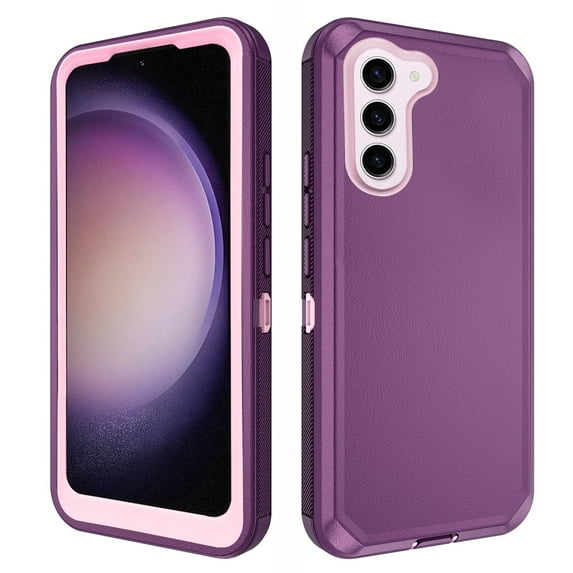 Compatible with Samsung Galaxy S23 Plus S23+ 5G Phone Case Hybrid Rugged Shockproof Hard Protective Drop Proof Full Body Heavy Duty Mobile Cell Cover for S23plus 23 SM-S916U 6.6 inch Women Men Purple