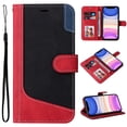 thumbnail image 1 of Compatible with Samsung Galaxy S23 Plus Wallet Case, Shockproof Flip Folio Leather Wallet Cover with Card Slots Invisible Kickstand with wrist Strap Case Cover for Galaxy S23 Plus,Red, 1 of 6