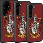 Compatible with Samsung Galaxy S23 Ultra 5G (SM-S918B/DS)(6.8") Phone Case ,hard (PC) back and soft (TPU) side-Harry Potter Gryffindor House Crest NC12104