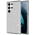 thumbnail image 1 of Compatible with Samsung Galaxy S23 Ultra Case, Clear Glitter Sparkle Soft TPU Shockproof Protective Cute Slim Thin Bling Sparkly Phone Cases Cover for Women Girls - 6.8 inch,Black, 1 of 6