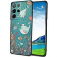 thumbnail image 1 of Compatible with Samsung Galaxy S23 Ultra Phone Case, Whimsical-narwhal-dances-1 Case Silicone Protective for Teen Girl Boy Case for Samsung Galaxy S23 Ultra, 1 of 1