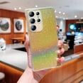 thumbnail image 1 of Compatible for Samsung Galaxy S23 Ultra Protective Glitter Case, Shiny Bling Paper Clear Phone Case, Slim Lightweight Shockproof with Shimmering Gradient Shell Cover for Galaxy S23 Ultra, Gold, 1 of 10