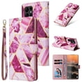 thumbnail image 1 of Compatible with Samsung Galaxy S23 Ultra Wallet Case, Marble Pattern PU Leather Flip Cover with Card Holder Kickstand, Shockproof Protective Phone Case for Samsung Galaxy S23 Ultra,Purple, 1 of 8