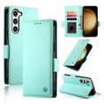 thumbnail image 1 of Compatible with Samsung Galaxy S23 Wallet Case, Classic PU Leather Flip Folio Case with Card Holders Kickstand [Shockproof TPU Inner Shell] Phone Cover for Samsung Galaxy S23, Mint, 1 of 7