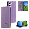 thumbnail image 1 of Compatible With Samsung Galaxy S23 Wallet Case Magnetic Closure Credit Card Pocket[Hidden Kickstand] Shockproof Dustproof Rfid Blocking PU Leather Luxury Phone Cover, Purple, 1 of 9