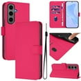 thumbnail image 1 of Compatible with Samsung Galaxy S23 Wallet Case with RFID Blocking Credit Card Holder, PU Leather Folio Flip Kickstand Protective Shockproof Anti-fall Phone Case Cover Women Men,Rose, 1 of 12