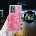 thumbnail image 1 of Compatible with Samsung Galaxy S24 Bling Case Glow in The Dark Sparkle Flowing Quicksand Light up Case Women Girls Girly Soft TPU Bumper Shockproof Translucent Phone Cover, Pink, 1 of 12