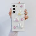 thumbnail image 1 of Compatible with Samsung Galaxy S24 Bling Case Laser Colour 3D Crystal Love Heart Pearl Diamond Glitter Clear Case Cute Girly Women Slim Soft TPU Transparent Phone Cover, 1 of 7