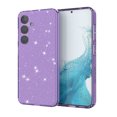 thumbnail image 1 of Compatible with Samsung Galaxy S24 Case, Clear Glitter Sparkle Soft TPU Shockproof Protective Cute Slim Thin Bling Sparkly Phone Cases Cover for Women Girls,Purple, 1 of 7