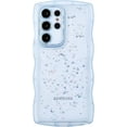 thumbnail image 1 of Compatible with Samsung Galaxy S24,Cute Kawaii Bling Sparkle Glitter Frame Shape Soft Silicone Shockproof Protective Phone Case Cover for Women Girls Blue, 1 of 11