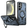 thumbnail image 1 of Compatible with Samsung Galaxy S24 FE Case, Hybrid Slim Phone Cases Fit for Samsung Galaxy S24 FE, Compatible with MagSafe Magnetic Ring Stand Rugged Case, Shockproof Protective, Blue, 1 of 6