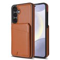 thumbnail image 1 of Compatible With Samsung Galaxy S24 Magnetic Detachable Wallet Case,PU Leather Back Flip Kickstand,[Compatible With Magsafe],With Card Slots,Shockproof Rugged Phone Case Cover,Brown, 1 of 10