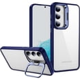 thumbnail image 1 of Compatible with Samsung Galaxy S24 Plus Case Clear Case with Camera Hidden Kickstand Foldable Stand Men Women Girls Phone Case Slim Soft TPU Translucent Shockproof Phone Cover,Blue, 1 of 16