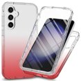 thumbnail image 1 of Compatible with Samsung Galaxy S24 Plus Case,[Non-Yellowing] Transparent 360° Full Body Rugged Slim Shockproof Bumper with Built-in Screen Protector Anti-Scratch Case for Samsung Galaxy S24 Plus,Pink, 1 of 6