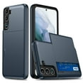 thumbnail image 1 of Compatible with Samsung Galaxy S24 Plus Case, Wallet Cover Credit Card Holder Slot Sliding Back Pocket Anti-Scratch Dual Layer Protective Case Cover for Samsung Galaxy S24 Plus,Darkblue, 1 of 8