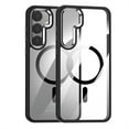 thumbnail image 1 of Compatible with Samsung Galaxy S24 Ultra Case - Compatible with MagSafe - Clear Transparent Back Stylish Rubber Silicone - Drop Protection Anti-Yellow Magnetic Shockproof Bumper Cover, Black, 1 of 7