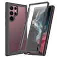 thumbnail image 1 of Compatible with Samsung Galaxy S24 Ultra Case, Dustproof Shockproof Case with Built-in Screen Protector, Bumper Frame Heavy Duty Full Body Protective Cover for Samsung Galaxy S24 Ultra, Black, 1 of 4